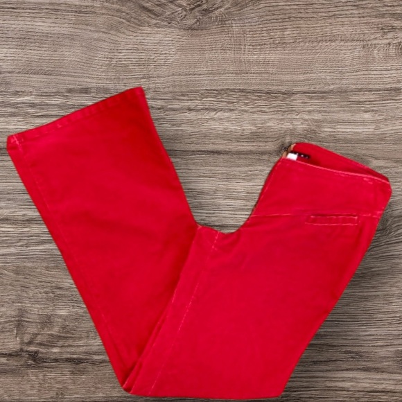 TOMMY JEANS Red Hot Retro Hip-hugger Corduroy Pants Size 5 - Picture 5 of 9